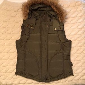Calvin Klein Puffer Vest with Detachable Hood